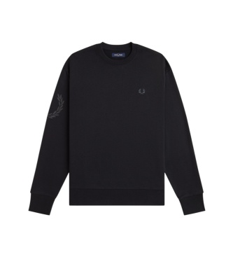 Fred Perry Sweat Laurel Wreath réfléchissant noir