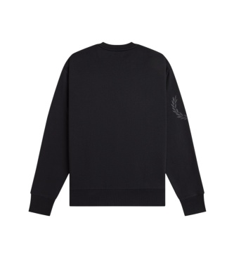 Fred Perry Sweat Laurel Wreath réfléchissant noir