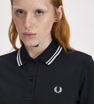 Fred Perry Vestido Twin Tipped preto