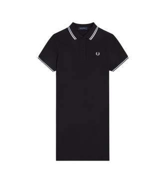 Fred Perry Vestido Twin Tipped preto
