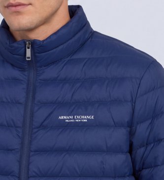 A|X Armani Exchange Piumino con logo blu