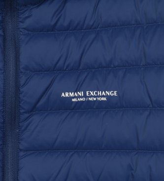 A|X Armani Exchange Piumino con logo blu