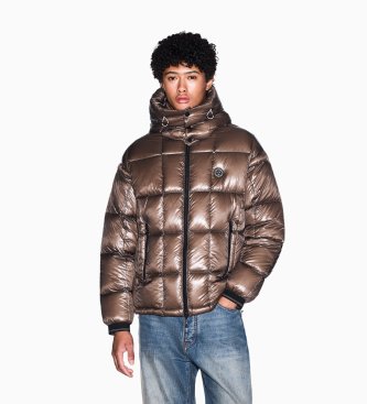 A|X Armani Exchange Brown Elegant Down Coat