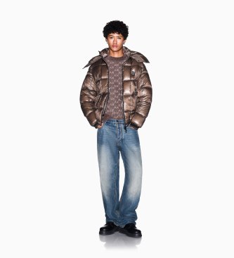 A|X Armani Exchange Brown Elegant Down Coat
