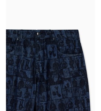 A|X Armani Exchange Bermudas 5 Pockets azul