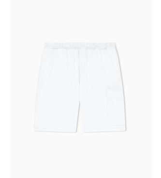 A|X Armani Exchange Bermuda met versleten effect wit