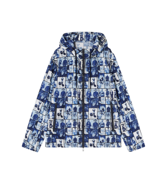A|X Armani Exchange Blouson Imprimé bleu