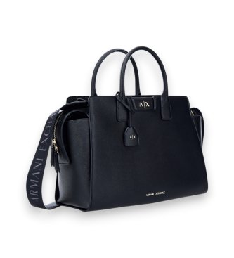 A|X Armani Exchange Black textured bag