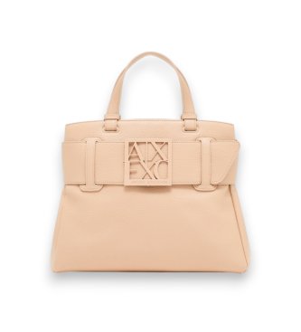 A|X Armani Exchange Bolso Textura beige