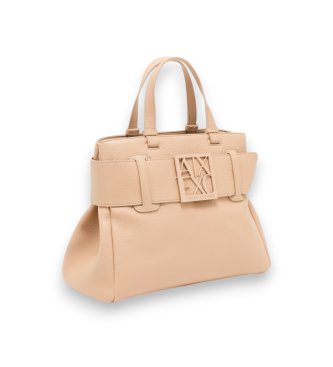 A|X Armani Exchange Bolso Textura beige