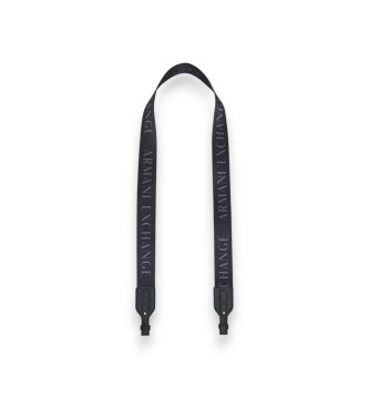 A|X Armani Exchange Black textured shopping bag