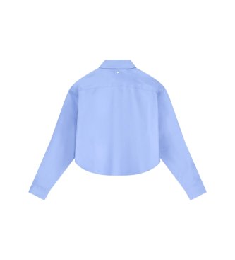 A|X Armani Exchange Regular-Fit-Hemd aus Popeline in Blau