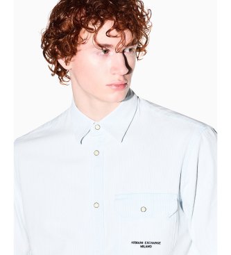 A|X Armani Exchange Chemise en coton blanc
