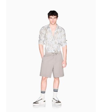 A|X Armani Exchange Camisa Oversized bege