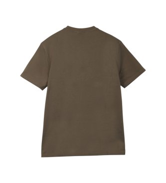 A|X Armani Exchange Camiseta com logotipo em relevo castanho