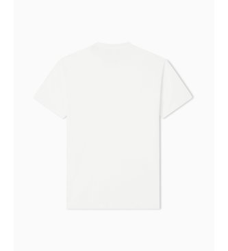 A|X Armani Exchange Majica klasi?nega kroja iz belega bomba?nega d?ersija