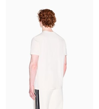 A|X Armani Exchange Camiseta Basic branco creme