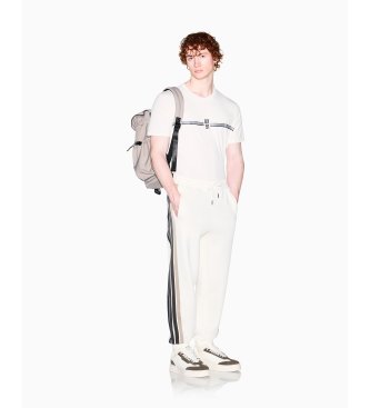 A|X Armani Exchange Camiseta Basic branco creme