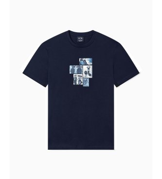 A|X Armani Exchange Camiseta Clásica marino