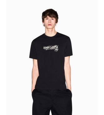 A|X Armani Exchange Figurnära t-shirt svart
