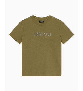 A|X Armani Exchange T-shirt coupe Décontractée vert