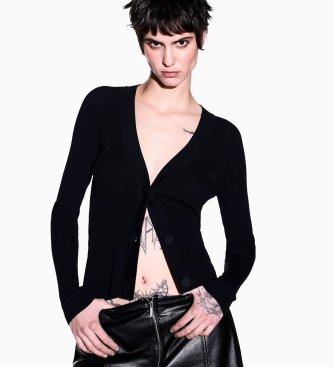 A|X Armani Exchange Cárdigan Atmosphere negro