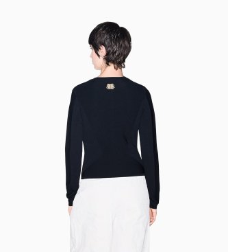 A|X Armani Exchange Cárdigan con cuello redondo y botones negro