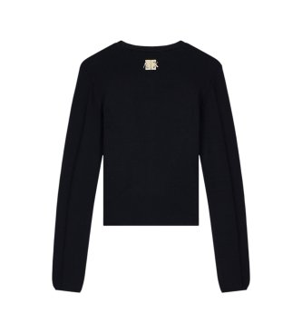 A|X Armani Exchange Cárdigan con cuello redondo y botones negro