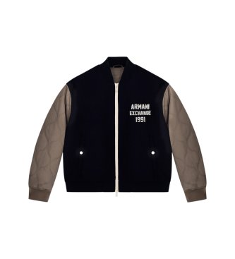 A|X Armani Exchange Casaco bomber azul-marinho