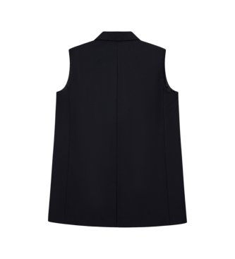 A|X Armani Exchange Notch lapel vest with one black button