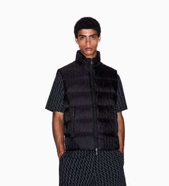 A|X Armani Exchange Colete Down Waistcoat preto