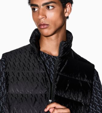A|X Armani Exchange Colete Down Waistcoat preto