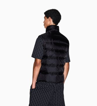 A|X Armani Exchange Colete Down Waistcoat preto