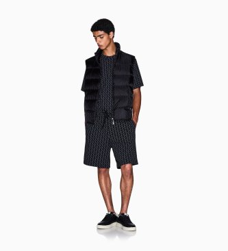 A|X Armani Exchange Colete Down Waistcoat preto