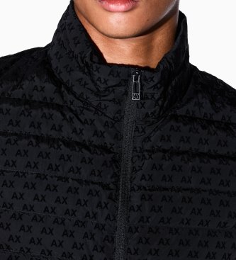 A|X Armani Exchange Colete de penas preto