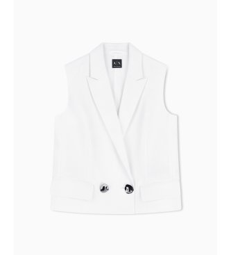 A|X Armani Exchange Gilet Croisé blanc