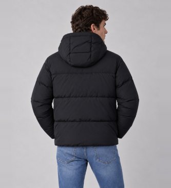 A|X Armani Exchange Pikowana kurtka z kapuszonem w kolorze granatowym