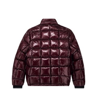 A|X Armani Exchange Glänzende Daunenjacke in Granatrot