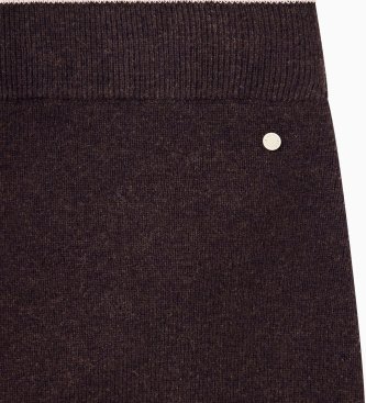 A|X Armani Exchange Eng anliegender Strickrock in Braun