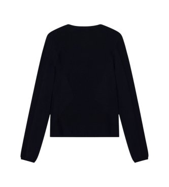 A|X Armani Exchange Maglione con logo ricamato nero