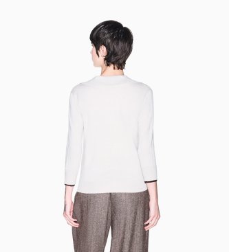 A|X Armani Exchange Polo in maglia con scollo a V beige