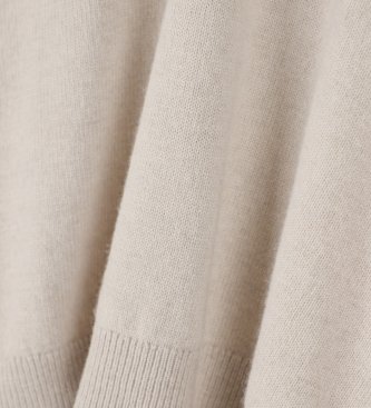 A|X Armani Exchange Polo in maglia con scollo a V beige