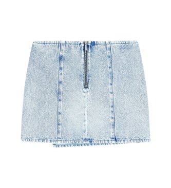 A|X Armani Exchange Blauer Jeans-Minirock mit Wickeldesign