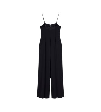 A|X Armani Exchange Smal overall i kypert med svarta ribbdetaljer