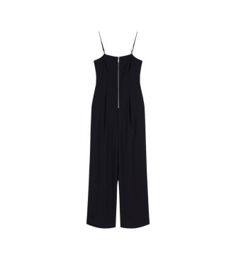 A|X Armani Exchange Smal overall i kypert med svarta ribbdetaljer