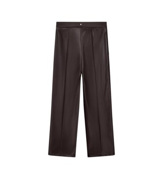 A|X Armani Exchange Pantalone largo con tasche a toppa marrone