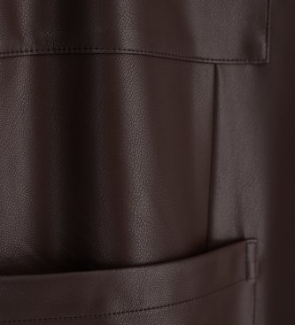 A|X Armani Exchange Pantalone largo con tasche a toppa marrone