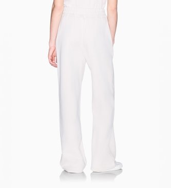 A|X Armani Exchange Široke hlače z elastičnim pasom in belim logotipom