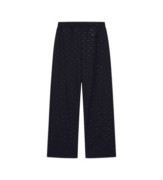 A|X Armani Exchange Hlače s črnim potiskom po celotni površini