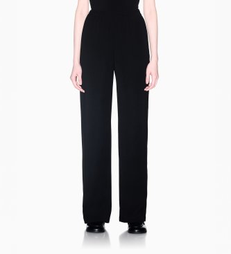 A|X Armani Exchange Pantalone in gabardine con taglio regolare nero